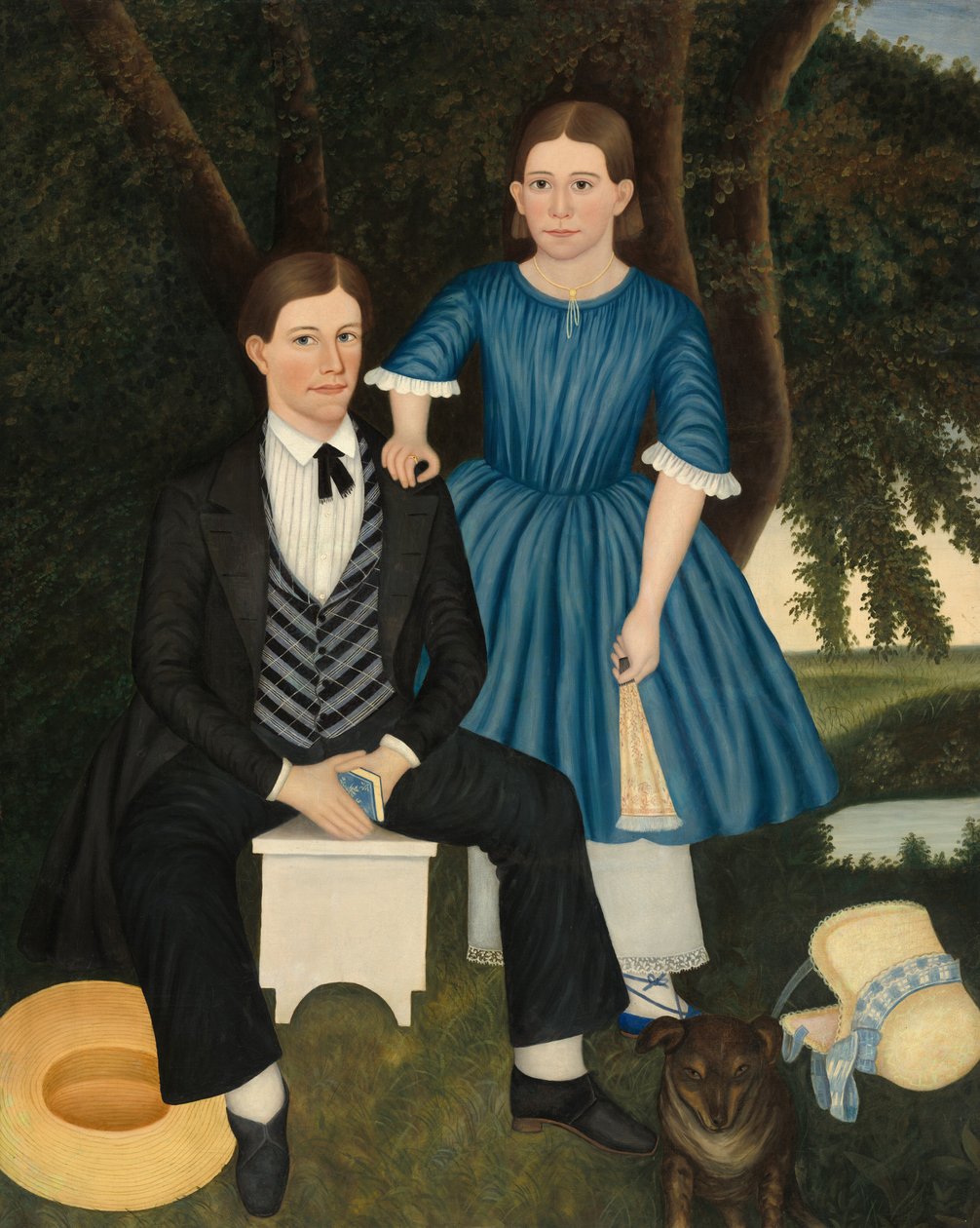 Irmão e irmã, c. 1845. de Unbekannt