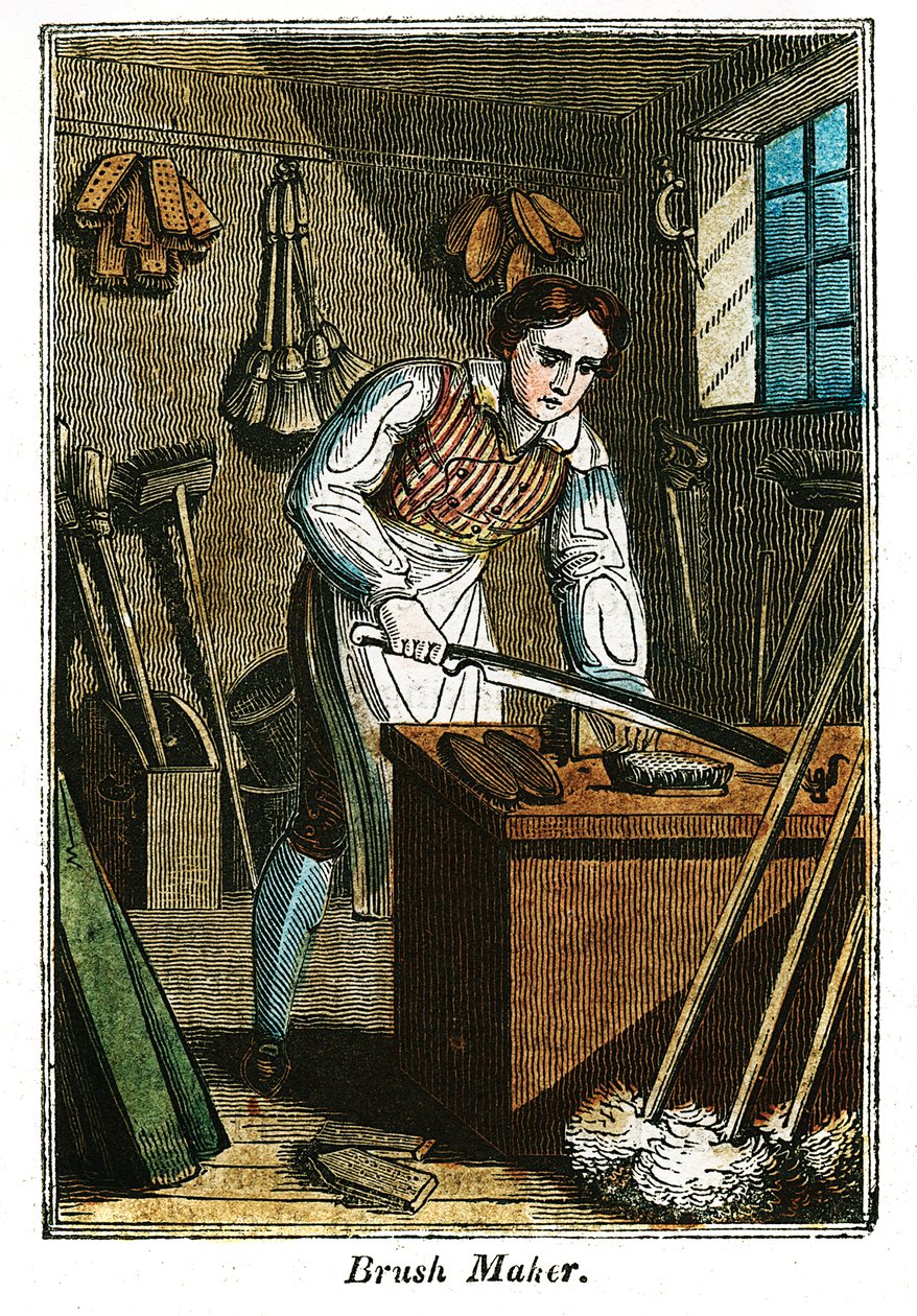 Criador de pincéis, 1823 de Unbekannt
