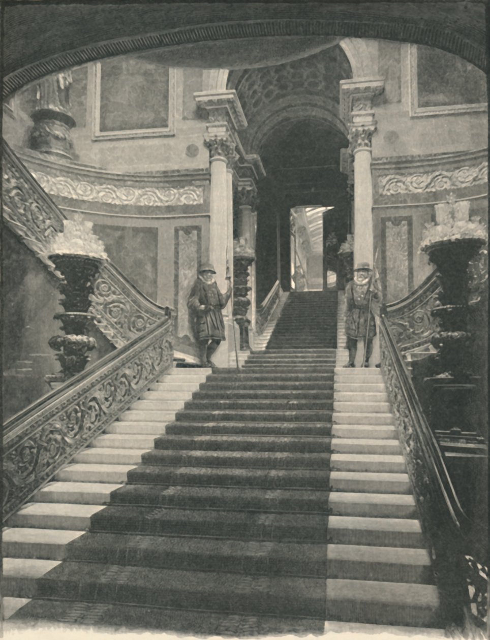 Palácio de Buckingham: A Grande Escadaria, 1886 de Unbekannt