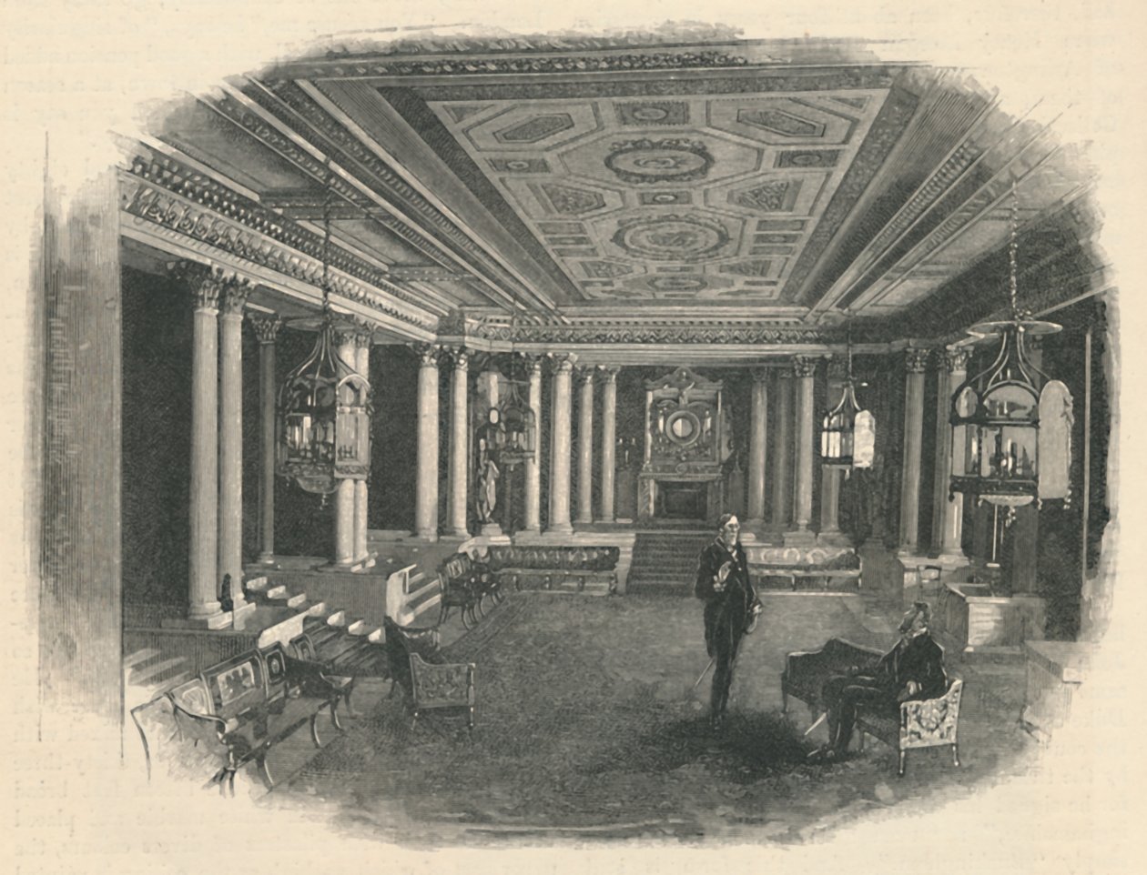 Palácio de Buckingham: The Marble Hall, 1886 de Unbekannt
