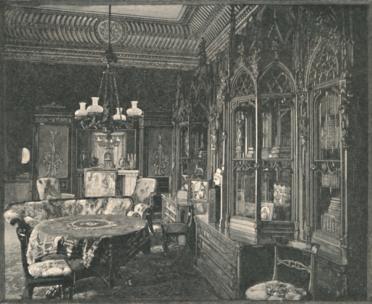 Palácio de Buckingham: The Prince Consorts Music-Room, 1886 de Unbekannt