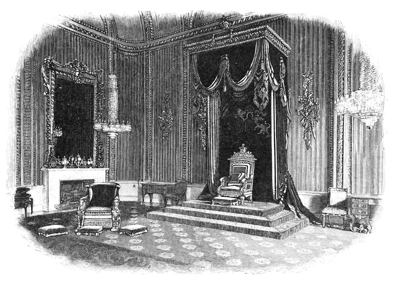 Palácio de Buckingham: Sala do Trono, 1886 de Unbekannt