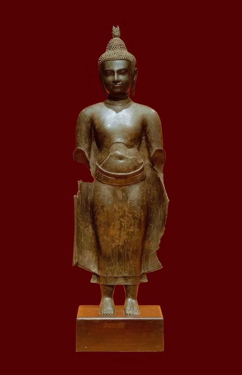 Buddha Khmer art, Camboja, 14º ano. de Unbekannt