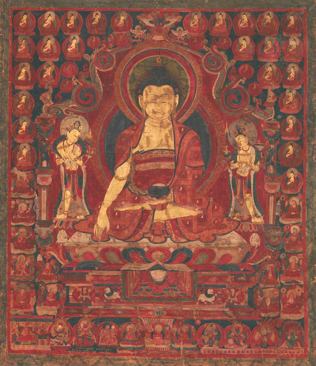 Buda Shakyamuni como Senhor dos Munis, meados do século XVII. de Unbekannt