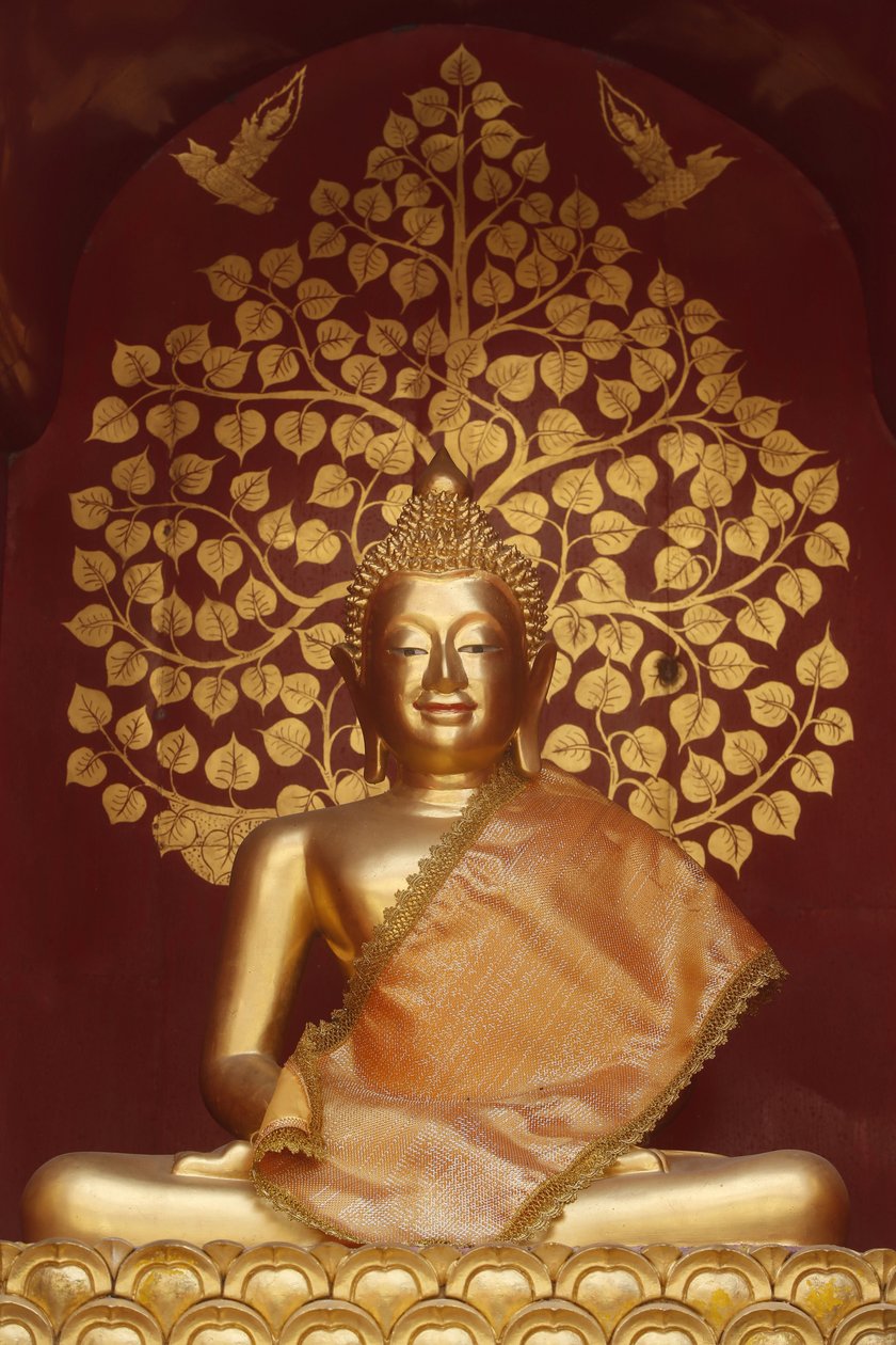 Estátua de Buda em Wat Phan On, Chiang Mai. Tailândia de Unbekannt
