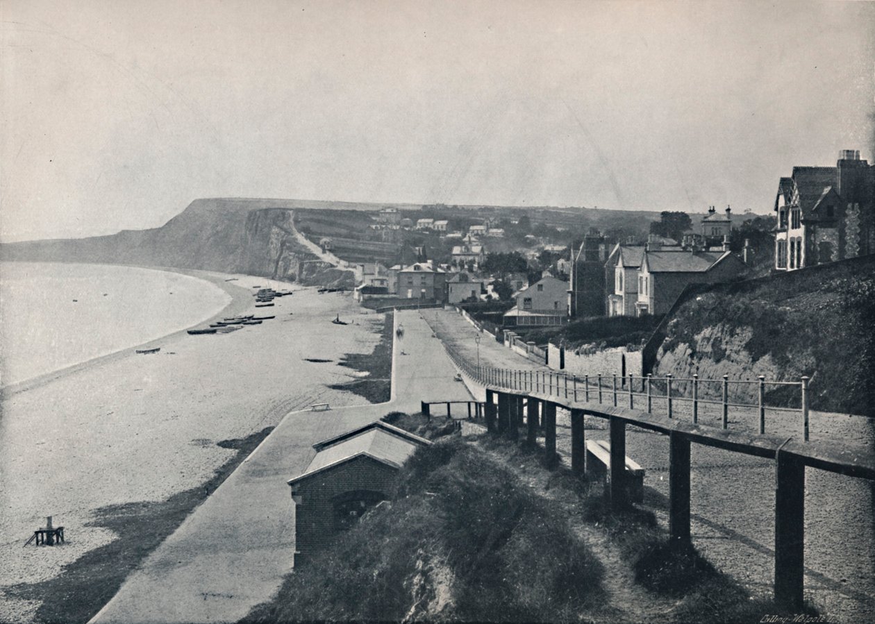 Budleigh Salterton - Vista Geral do Vale, 1895 de Unbekannt