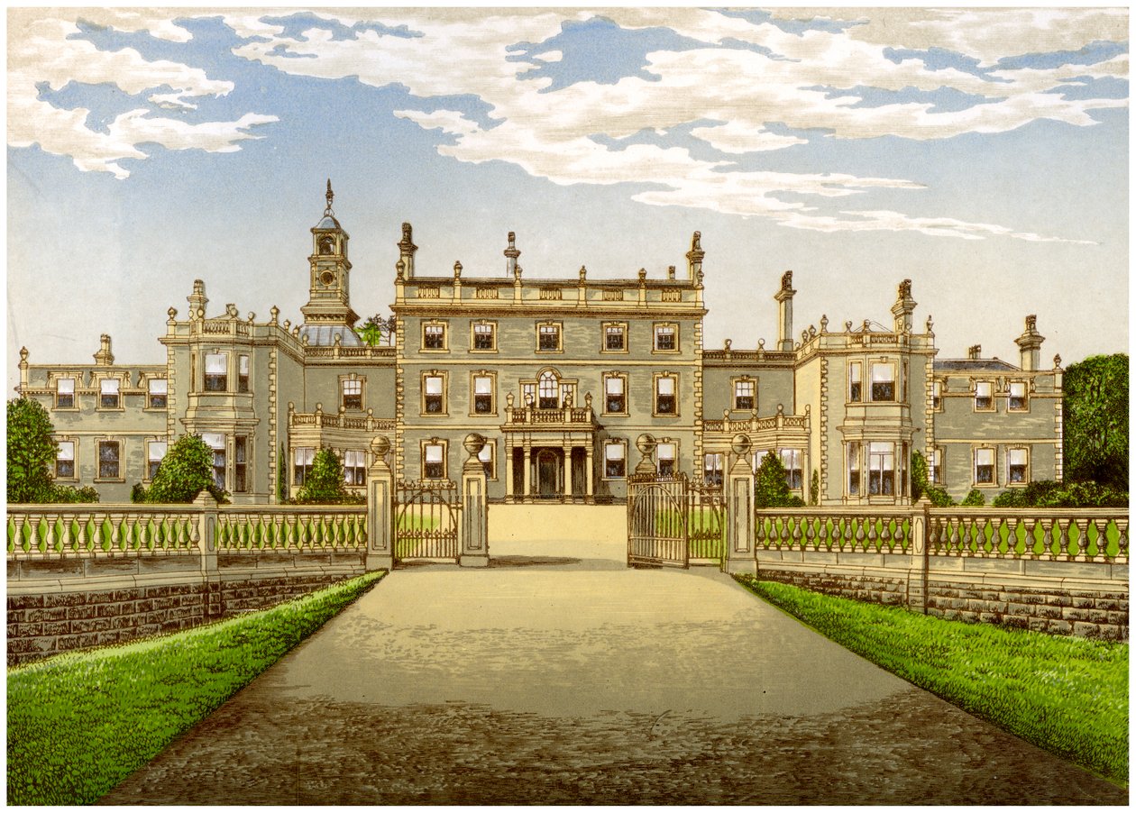 Bulwell Hall, Nottinghamshire, casa da família Cooper, c1880 de Unbekannt