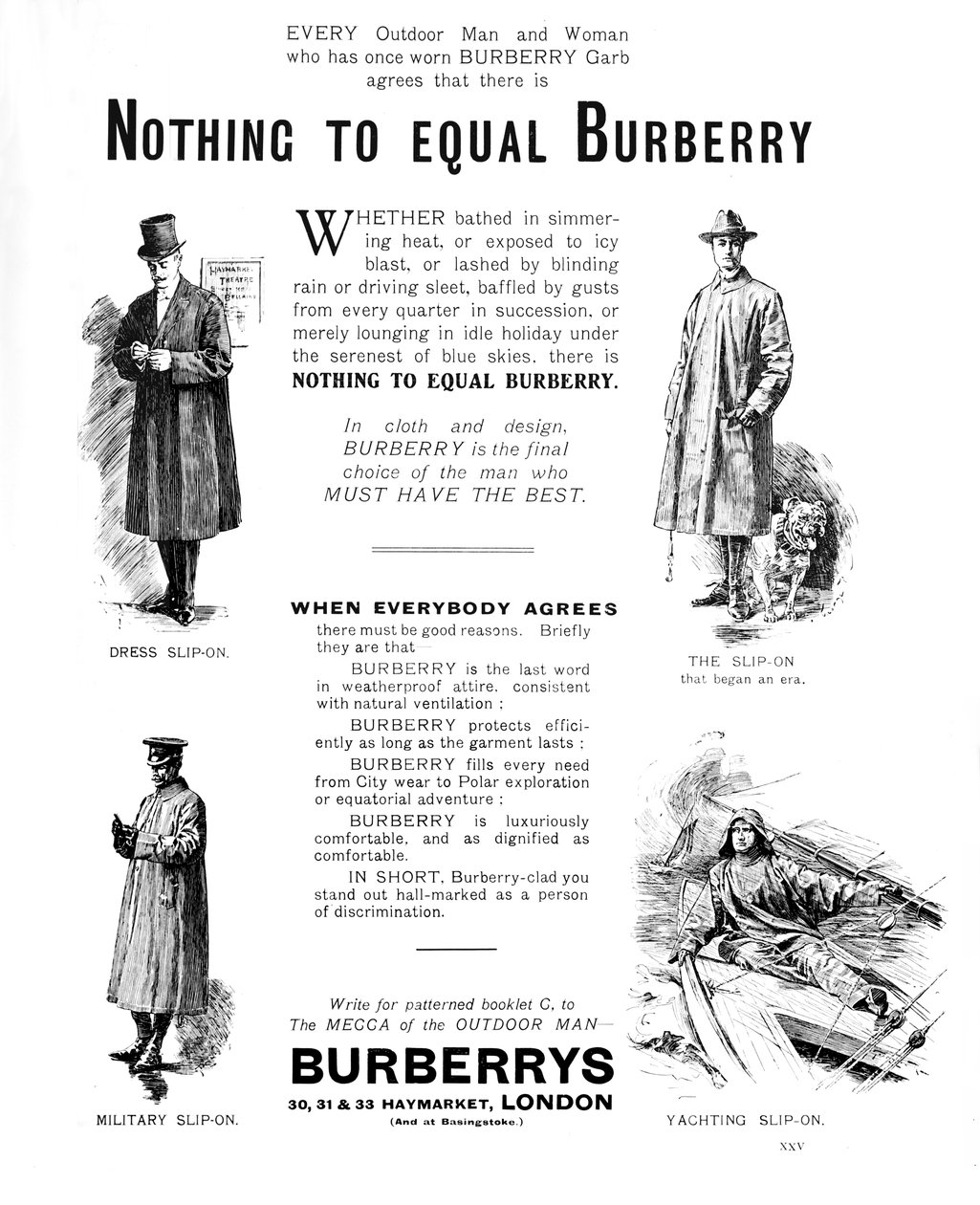 Burberrys, 1909 de Unbekannt