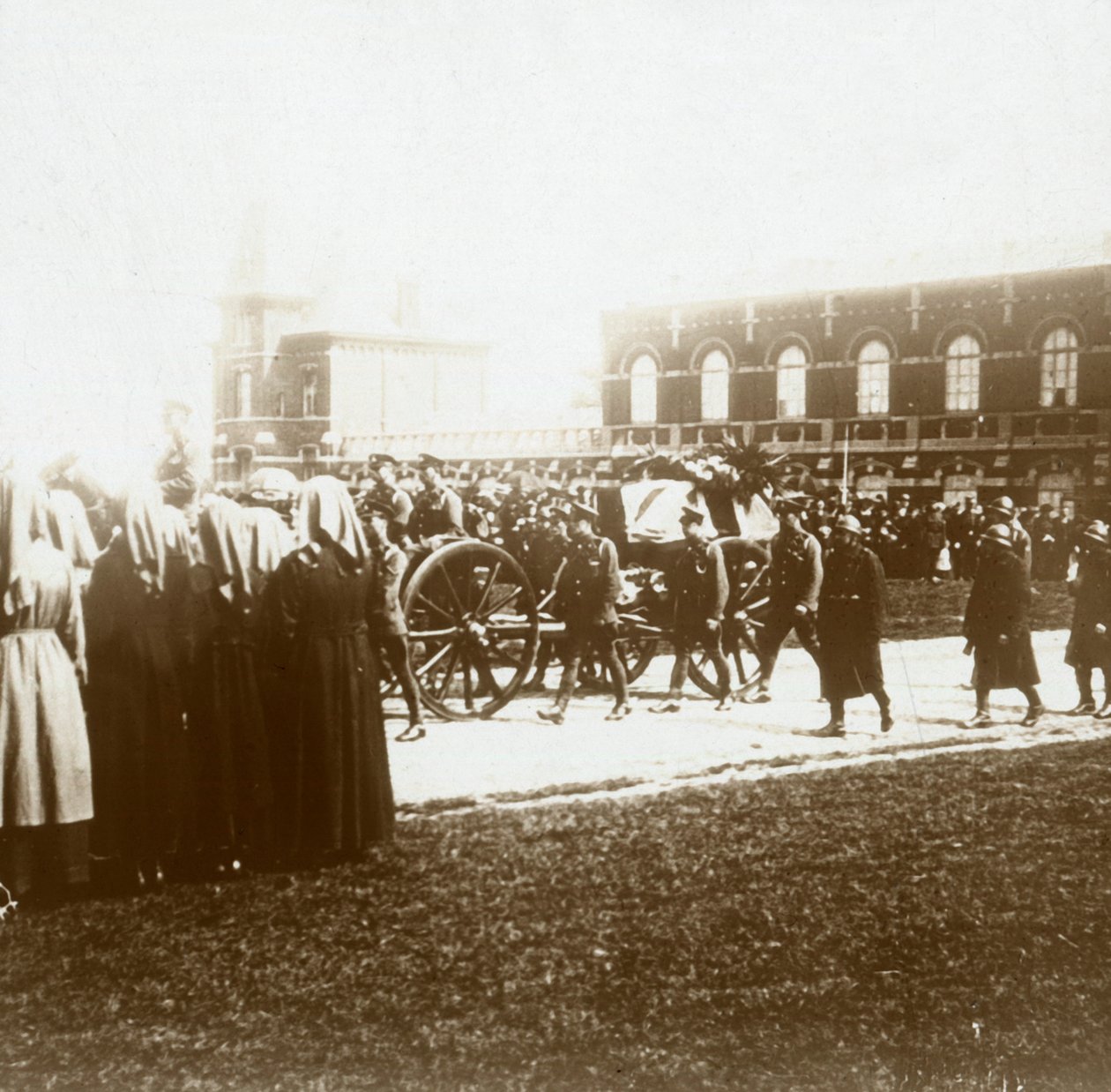 Enterro de Edith Cavell, Bruxelas, Bélgica, 1915 de Unbekannt