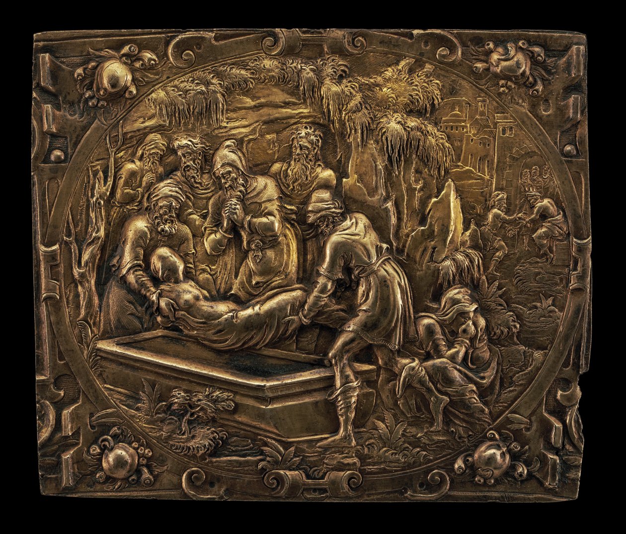 Enterro de um Santo, c. 1600. de Unbekannt