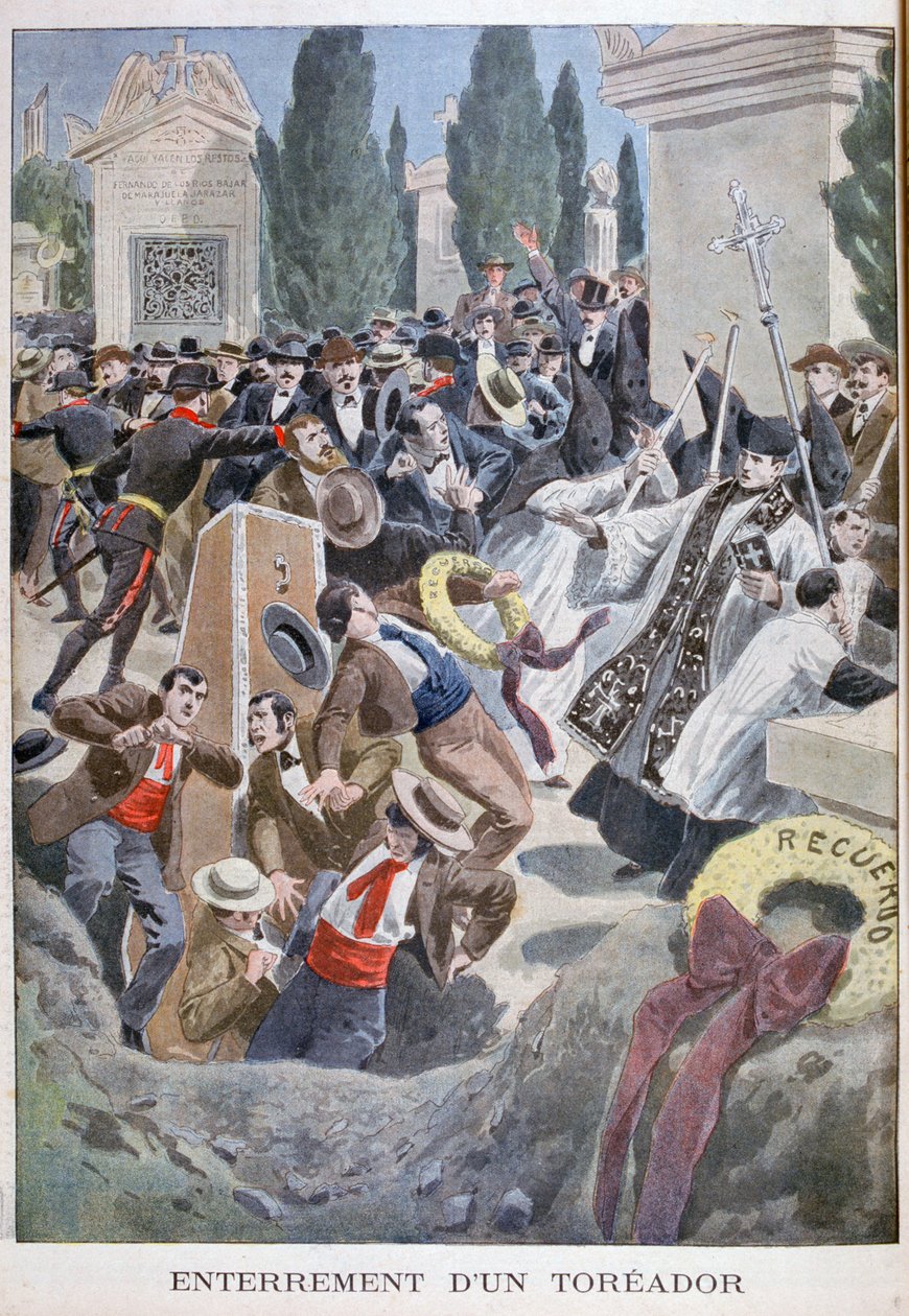 Enterro de um toureiro, Madri, 1900 de Unbekannt
