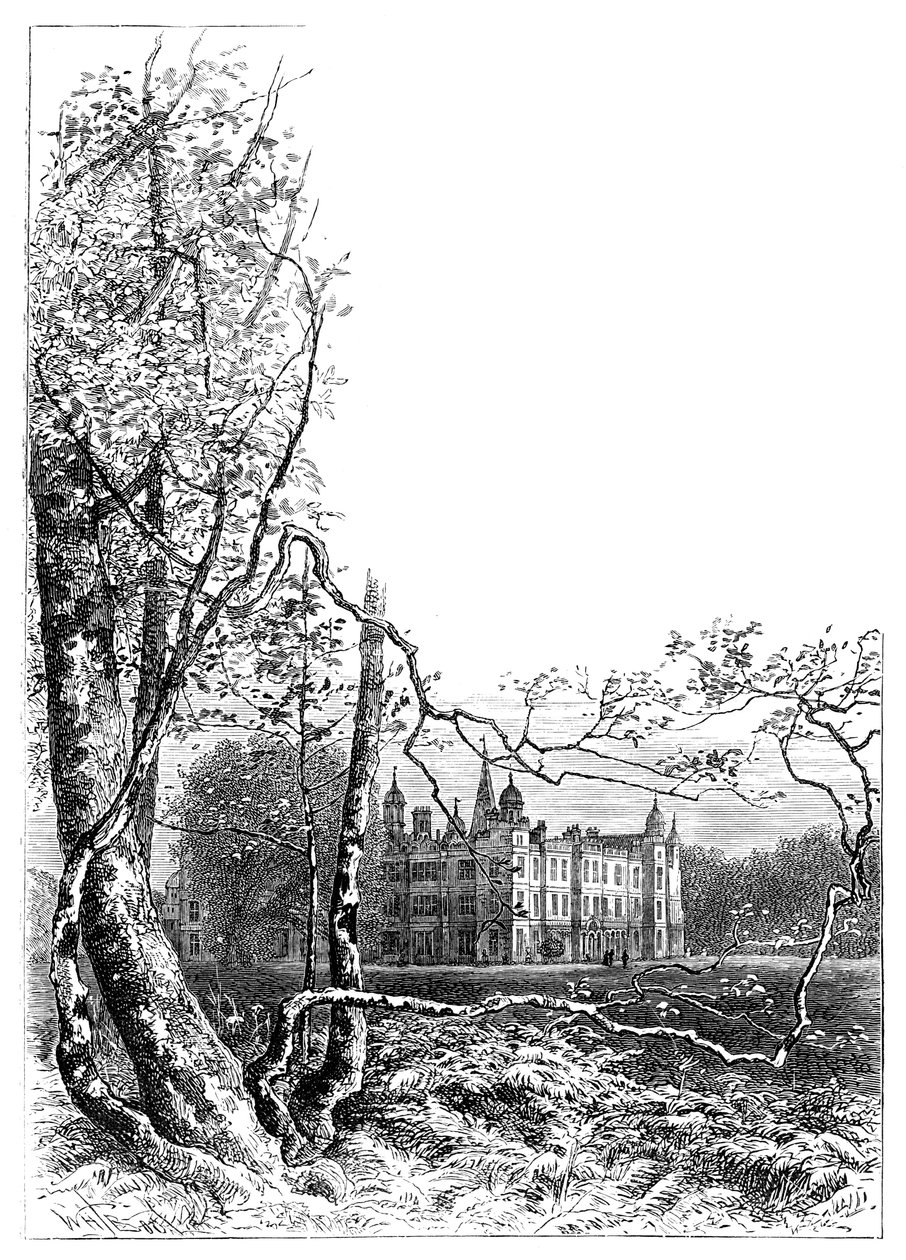 Burleigh House gardens, Stamford, Lincolnshire, 1900 de Unbekannt