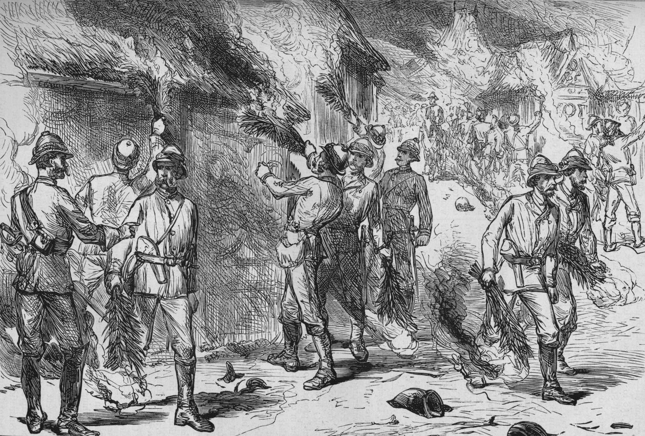 Queima de Coomassie, c1880 de Unbekannt