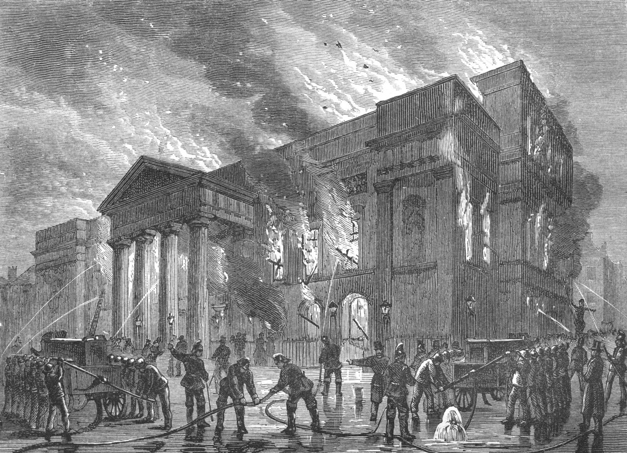 Queimadura de Covent Garden Theatre, 1856 1897 de Unbekannt
