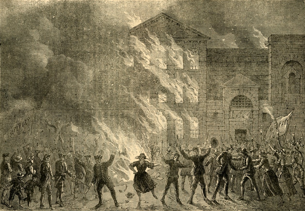 Queima de Newgate, 1780, c1872. de Unbekannt
