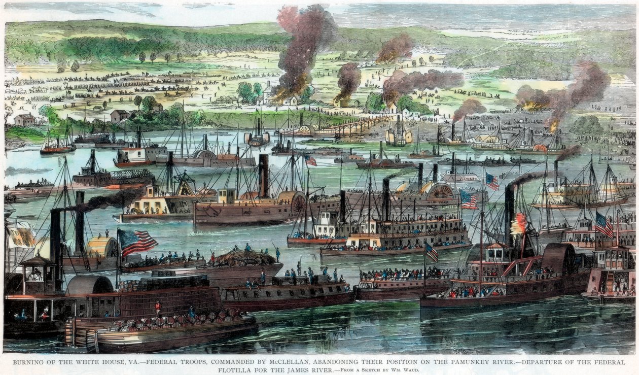 Queima da Casa Branca, Virgínia, Guerra Civil Americana, 26 de junho de 1862 de Unbekannt