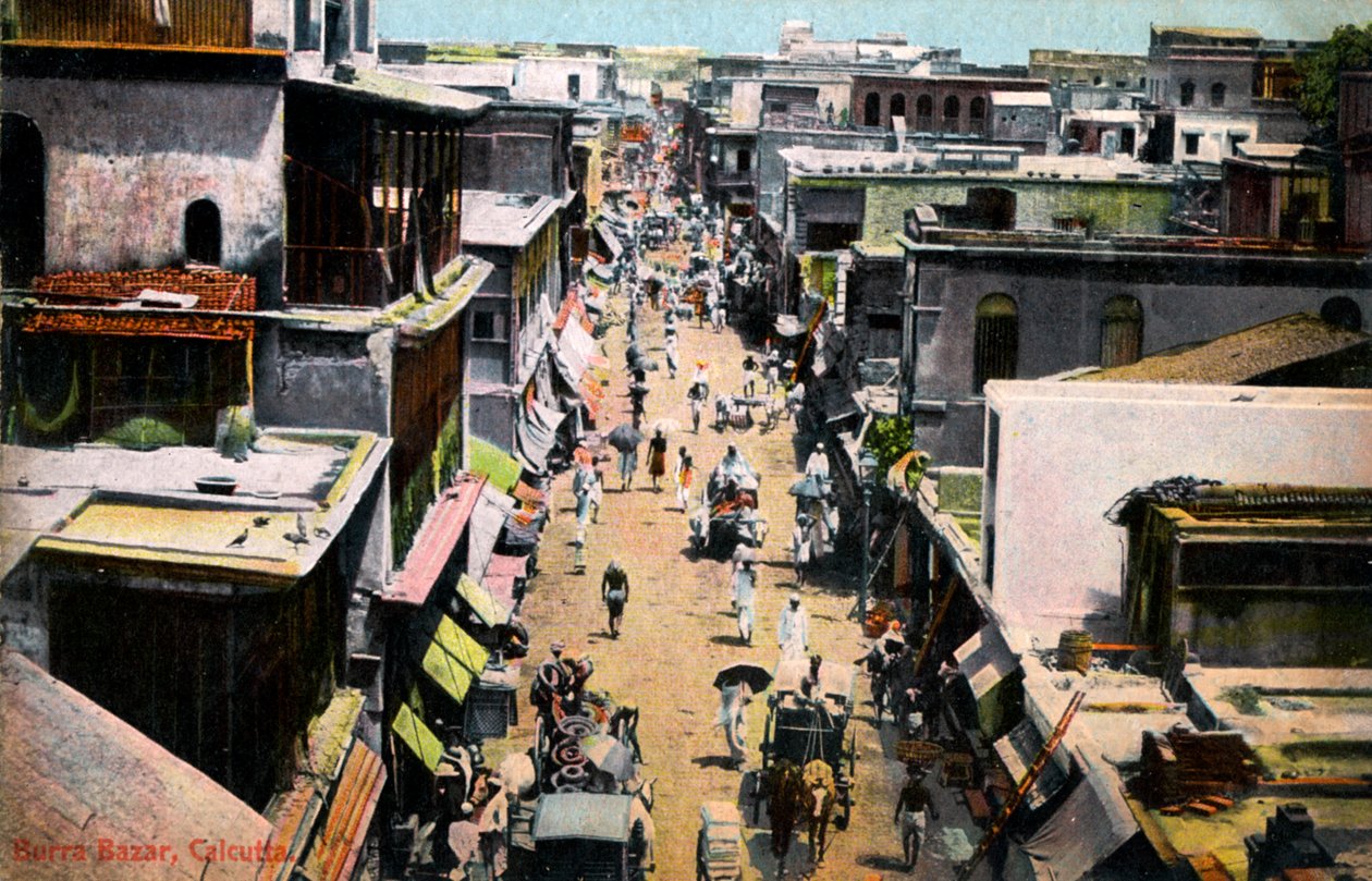 Burra Bazar, Calcutá, Índia, início do século XX de Unbekannt