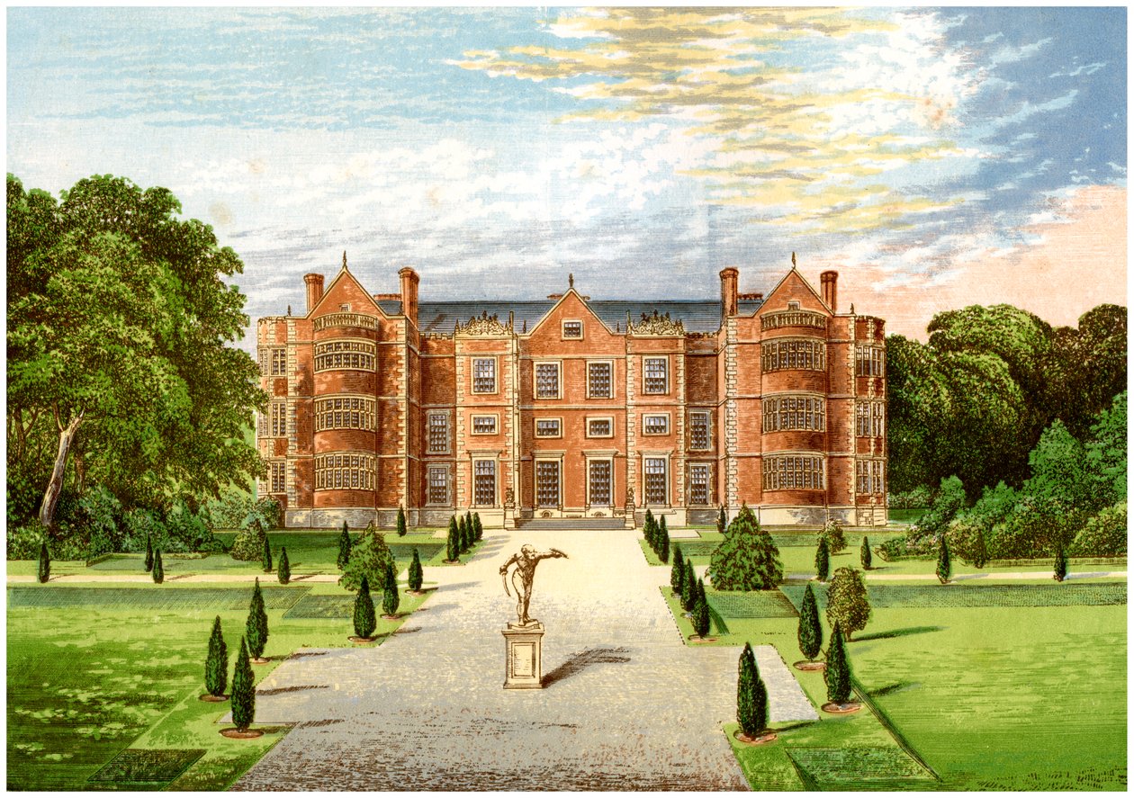 Burton Agnes Hall, Worcestershire, casa do Baronet Boynton, c1880 de Unbekannt