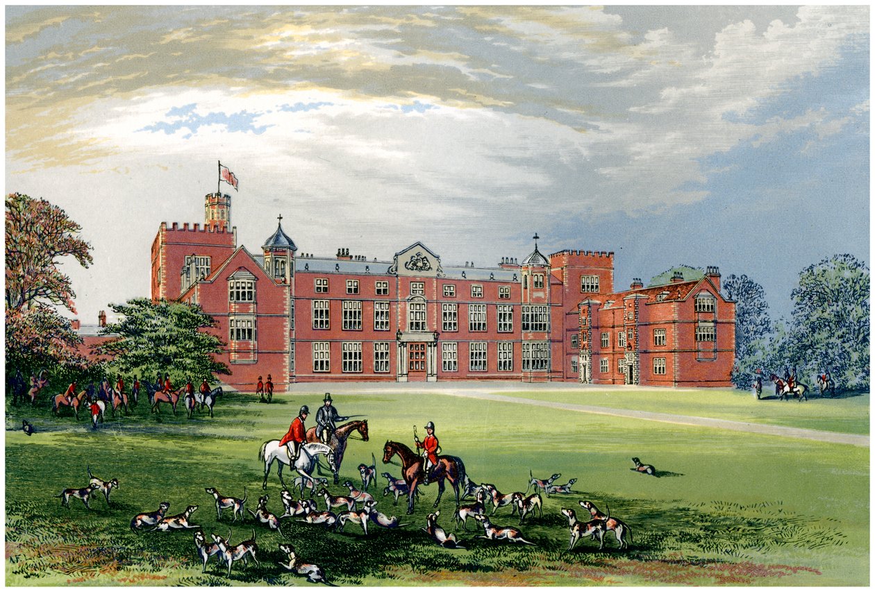 Burton Constable, Yorkshire, casa do Baronet Constable, c1880 de Unbekannt