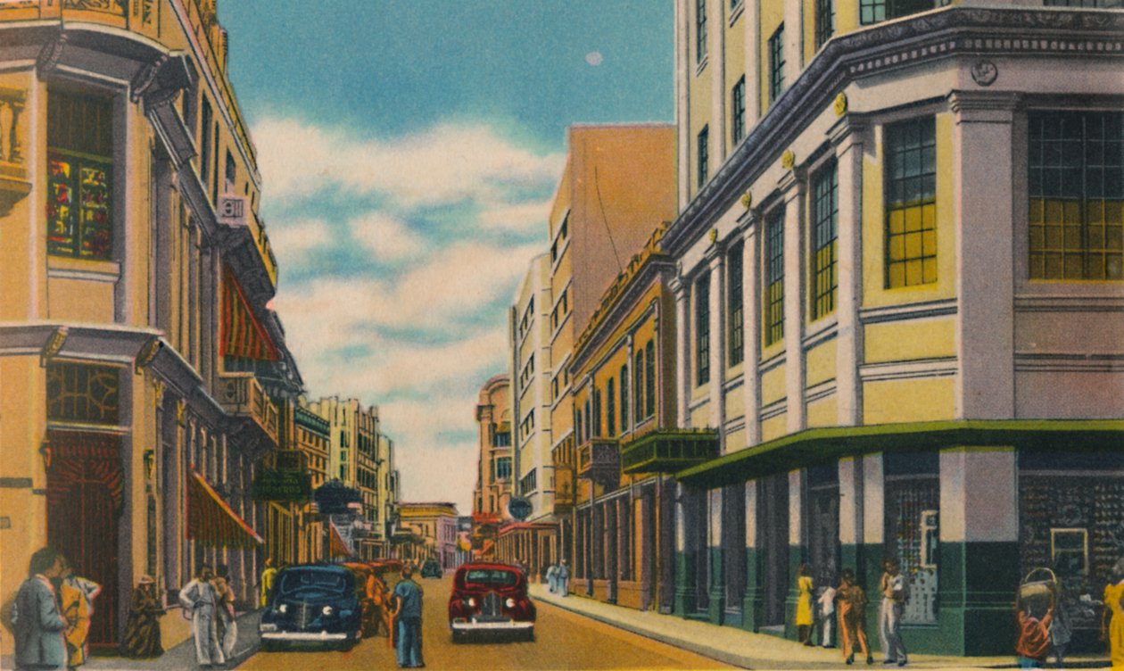 Rua comercial, Barranquilla, c1940s de Unbekannt
