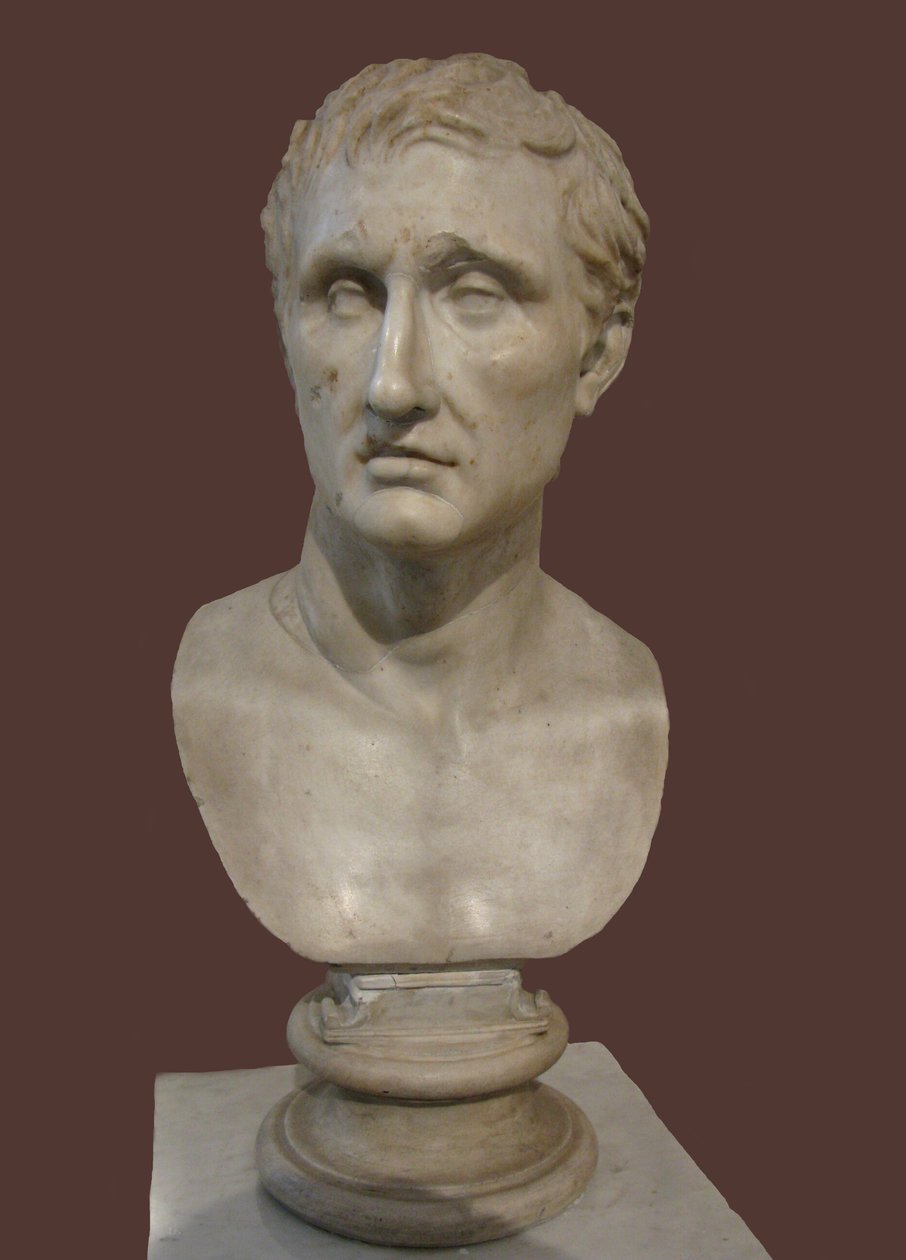 Busto de Menander. Cópia romana da estátua grega de Kephisodotos e Timarchos, século IV aC de Unbekannt