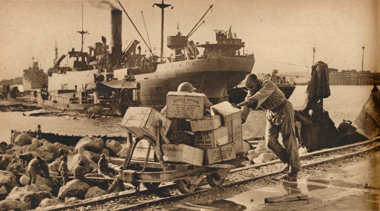 Cenas movimentadas em Benghazi, 1943 de Unbekannt