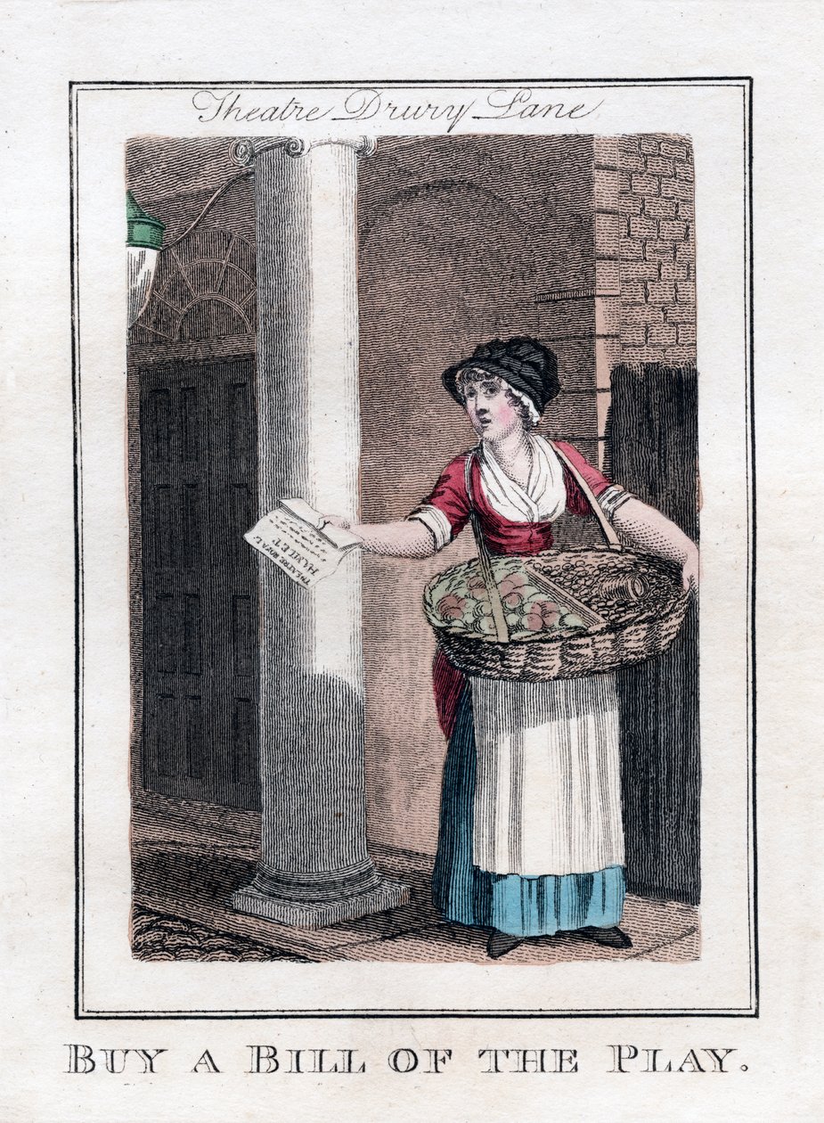 Compre uma conta da peça, Drury Lane Theatre, Londres, 1805 de Unbekannt