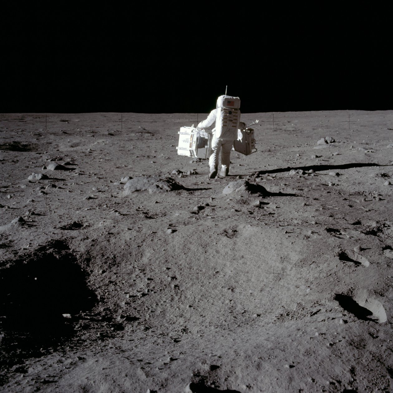 Buzz Aldrin na Base da Tranquilidade de Unbekannt