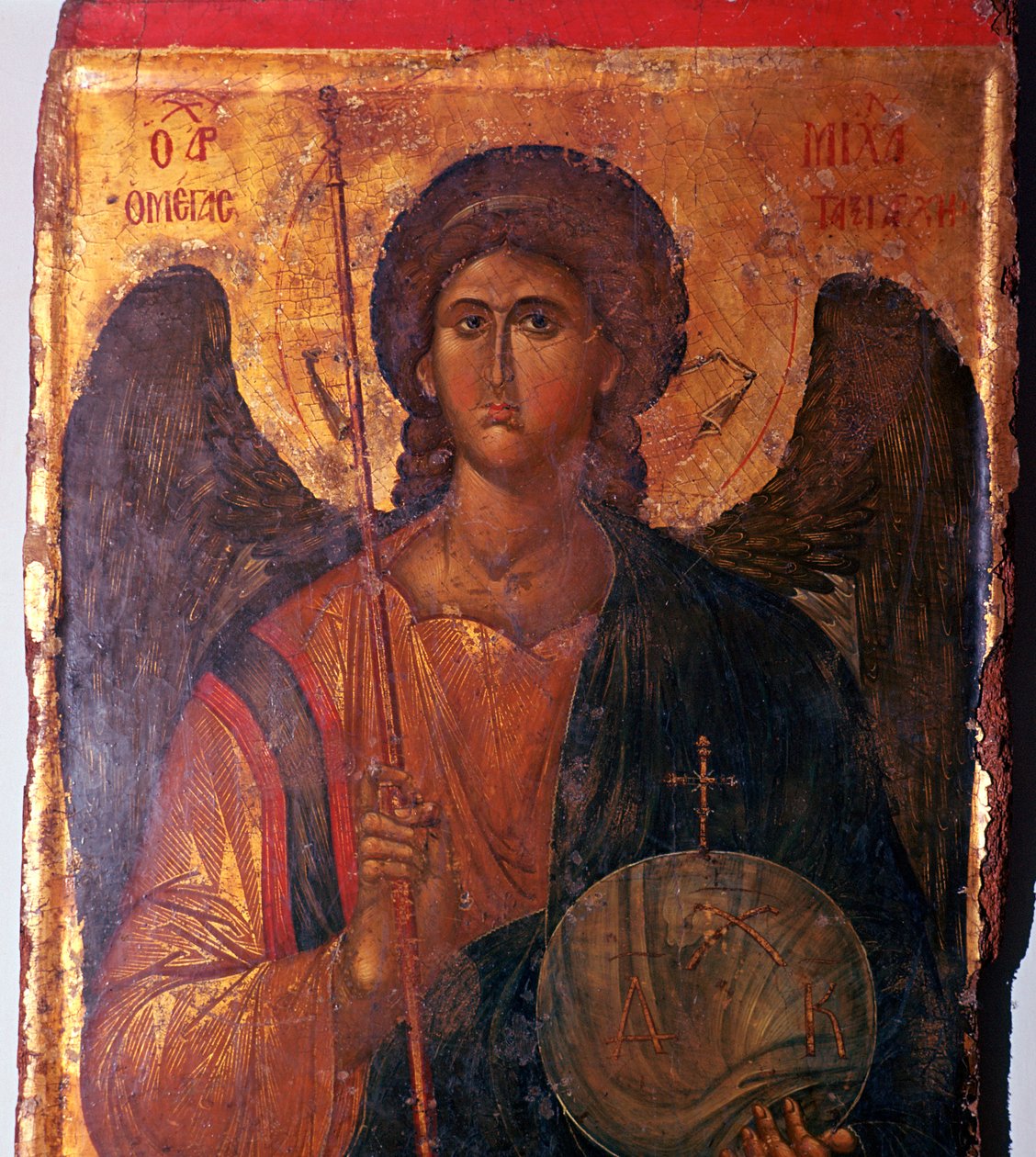 Ícone bizantino do Arcanjo Miguel, século XIV de Unbekannt