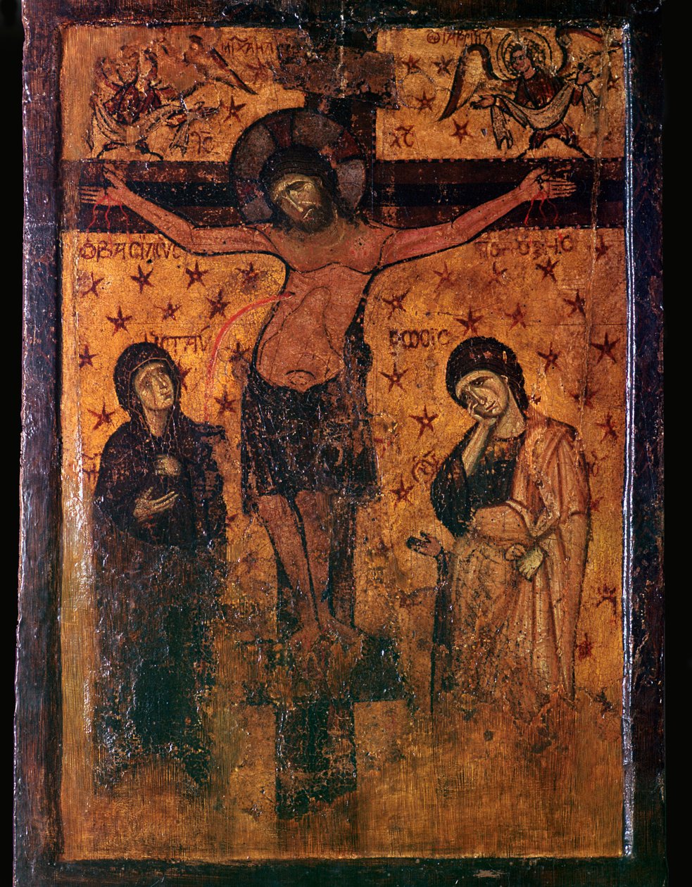 Ícone bizantino da crucificação de Unbekannt