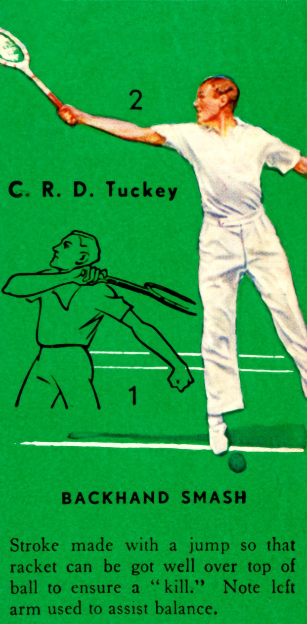 CRD Tuckey - Backhand Smash, c1935. de Unbekannt