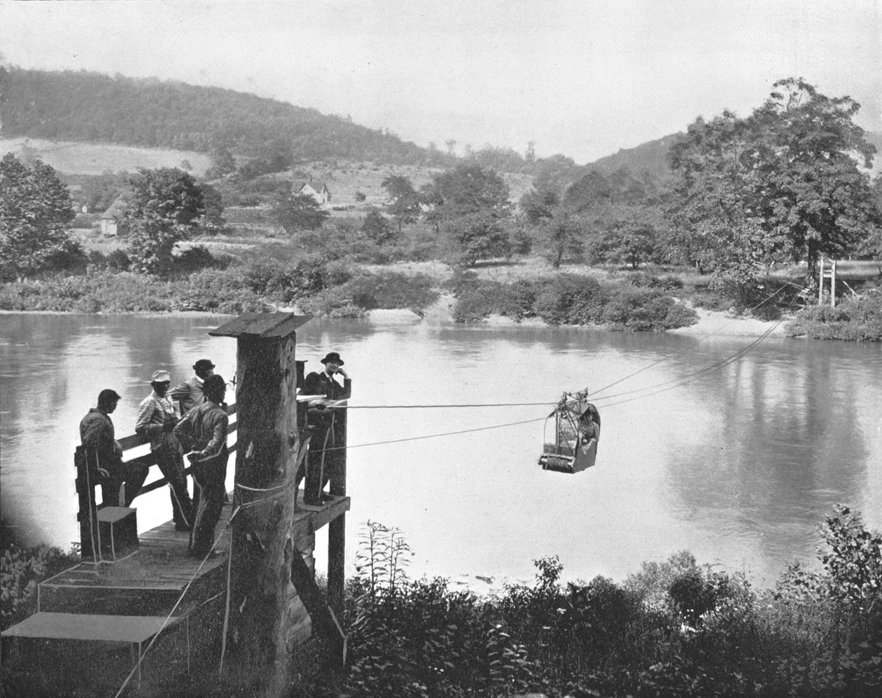 Cable Ferry, perto de La Colle, Pensilvânia, EUA, c1900. de Unbekannt