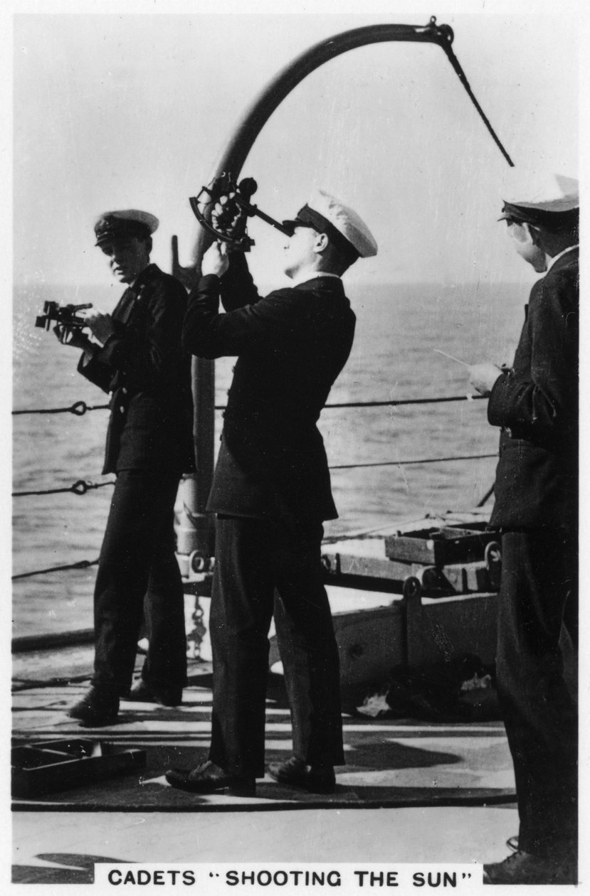 Cadetes atirando ao sol, Royal Navy College, 1937 de Unbekannt