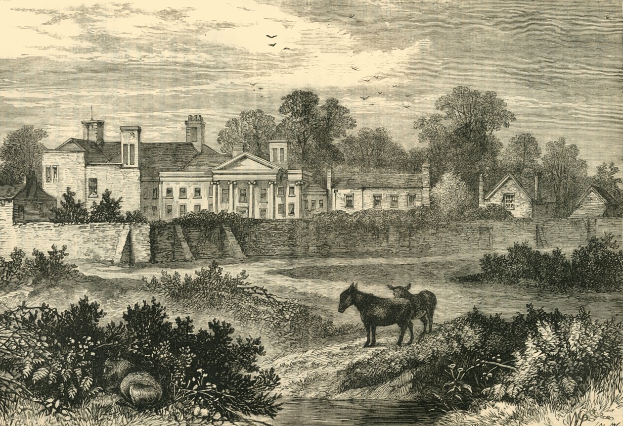 Madeira de Caen, casa de Lord Mansfields, em 1785, c1876. de Unbekannt