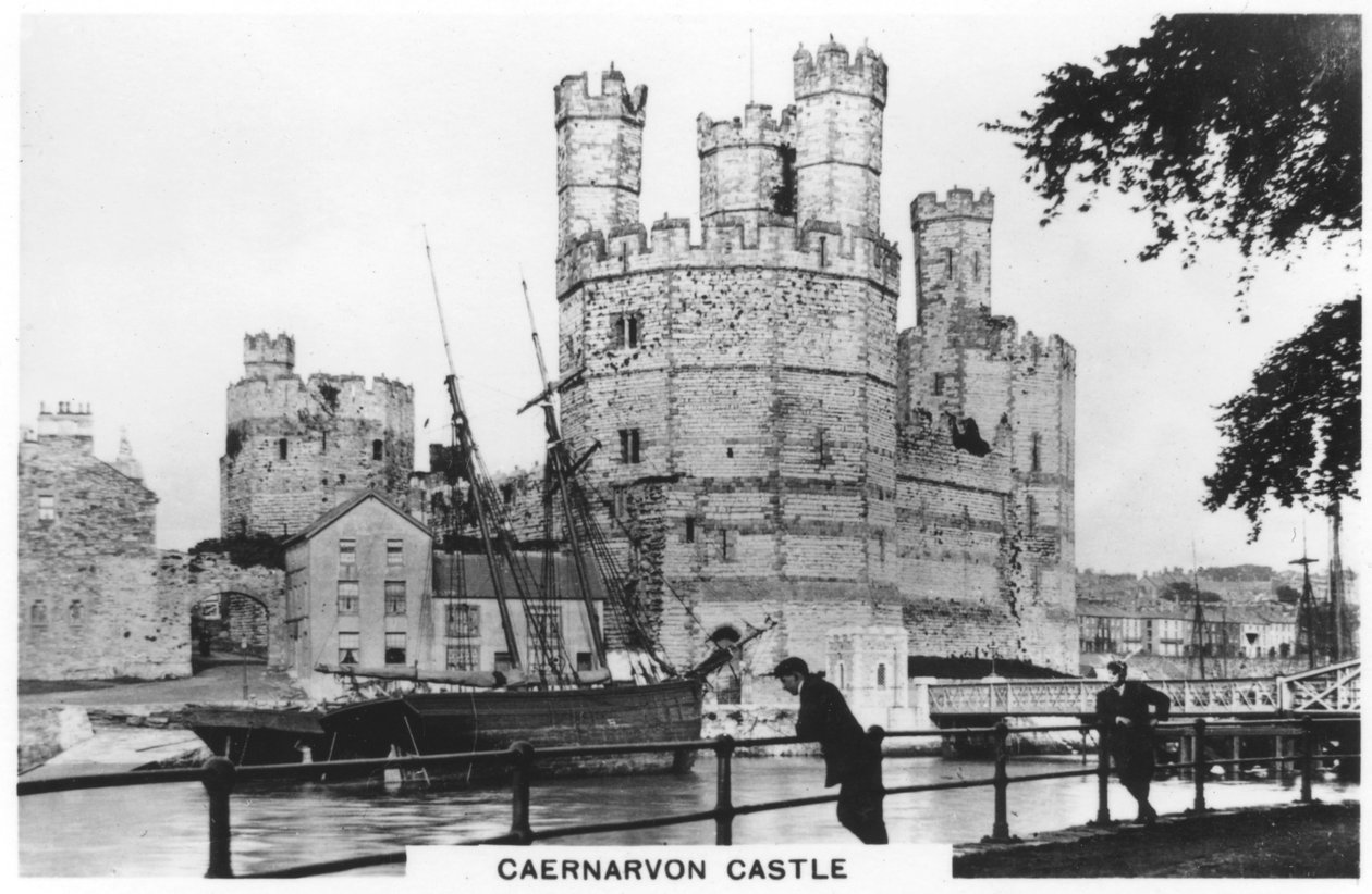 Castelo de Caernarvon, Caernarfon no norte de Gales, 1936 de Unbekannt