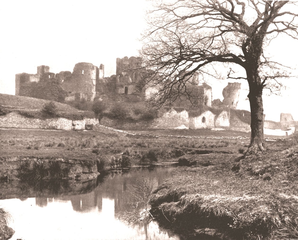 Castelo de Caerphilly, país de Gales, 1894. de Unbekannt