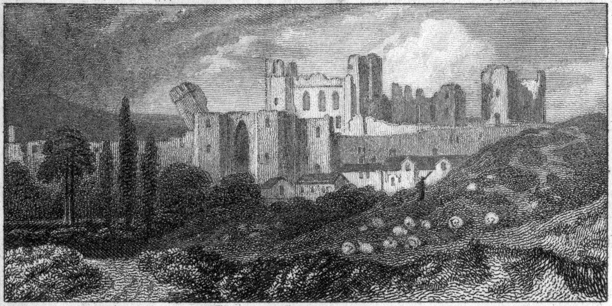 Castelo de Caerphilly, país de Gales, século XIX de Unbekannt