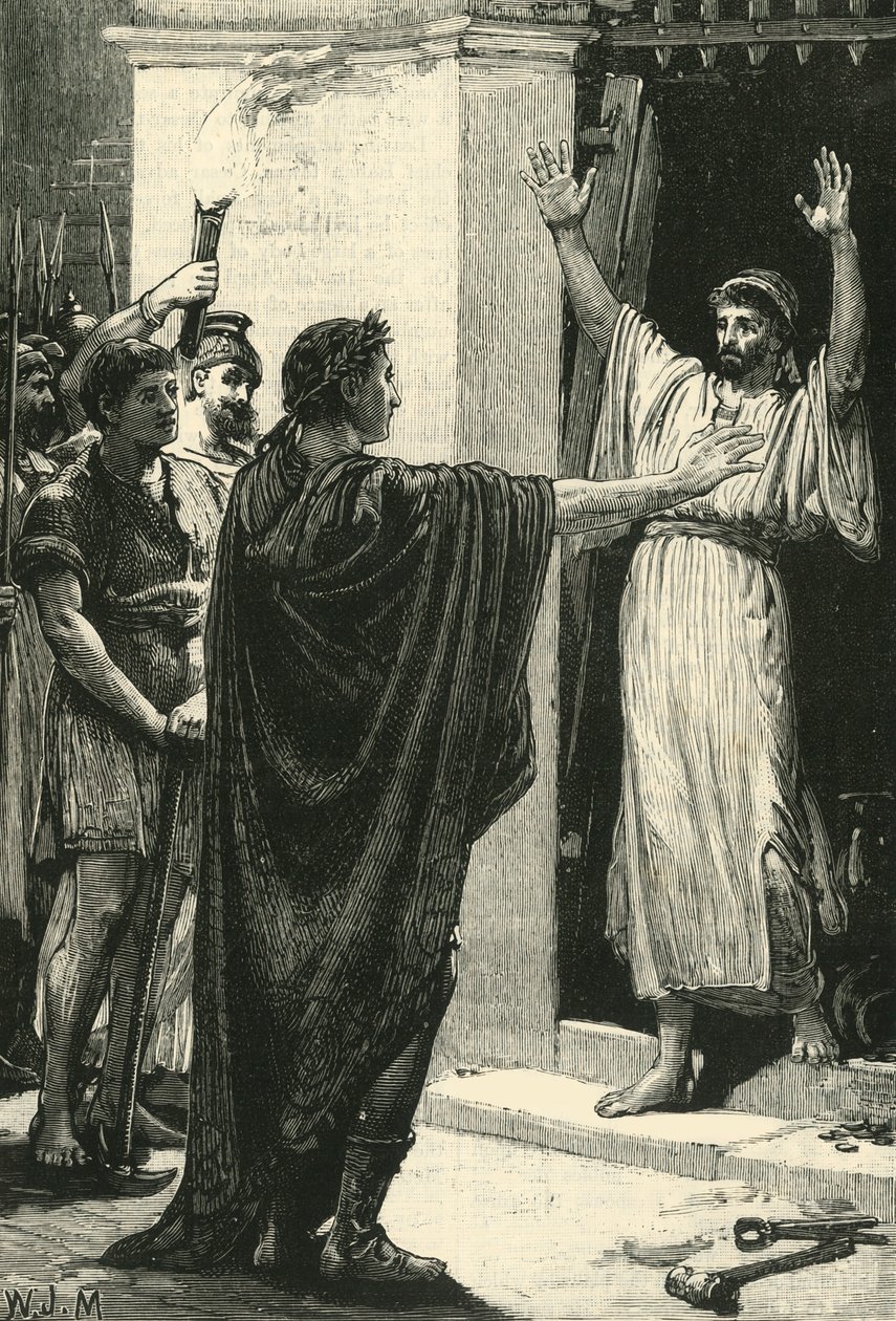 César Possuindo o Tesouro no Templo de Saturno, 1890. de Unbekannt