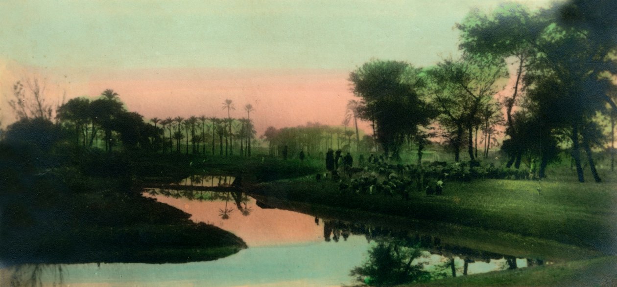 Cairo: Aldeia nativa perto de Gizeh, c1918-c1939. de Unbekannt