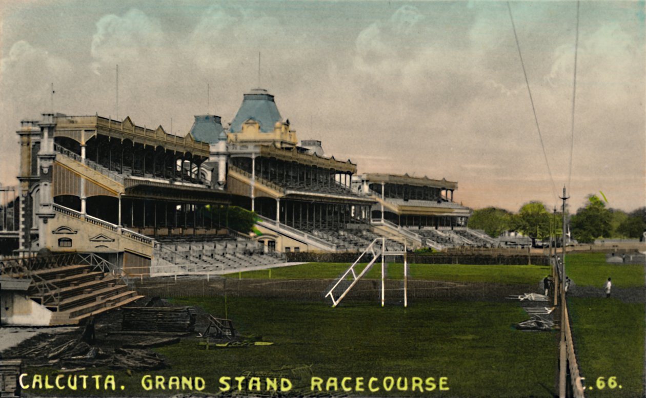 Calcutá. Hipódromo de Grand Stand, c1930s. de Unbekannt