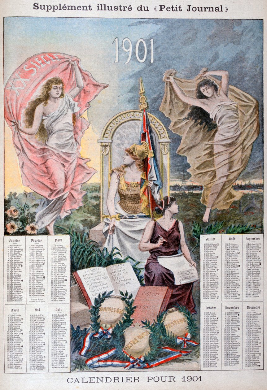 Calendário para 1901 de Unbekannt