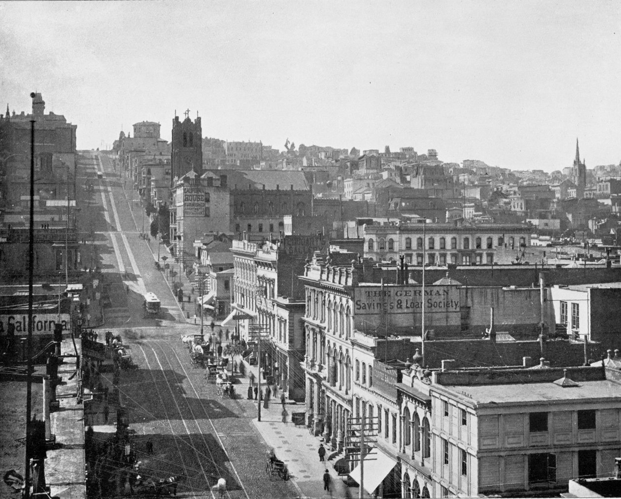 California Street, São Francisco, Califórnia, EUA, c1900. de Unbekannt