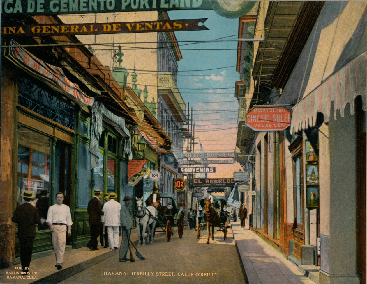 OReilly Street, Havana, Cuba, c1920. de Unbekannt