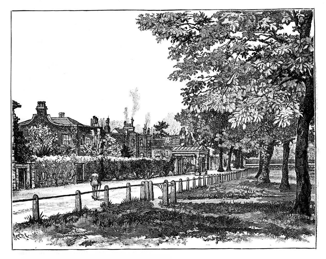 Cambridge Cottage, Kew, Londres, século XIX de Unbekannt