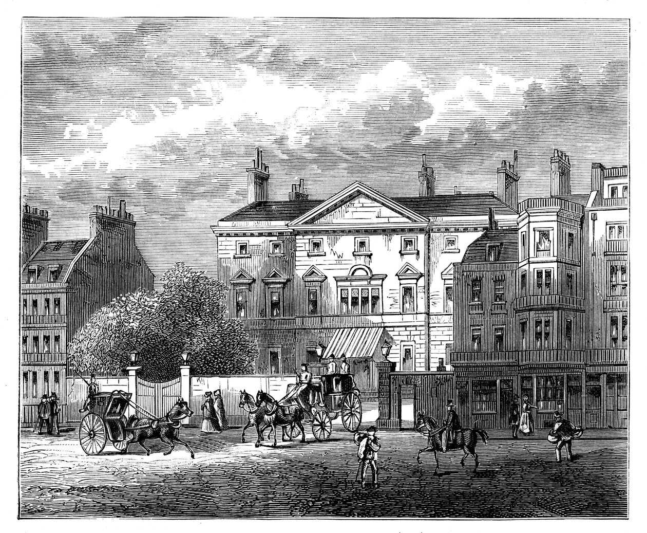 Cambridge House, Piccadilly, Londres, 1854, c1888 de Unbekannt