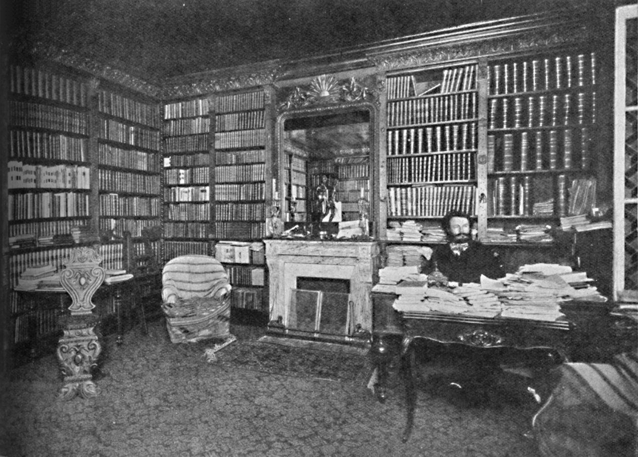 Camille Flammarion - O Astrônomo Distinto Entre Seus Livros, c1925 de Unbekannt