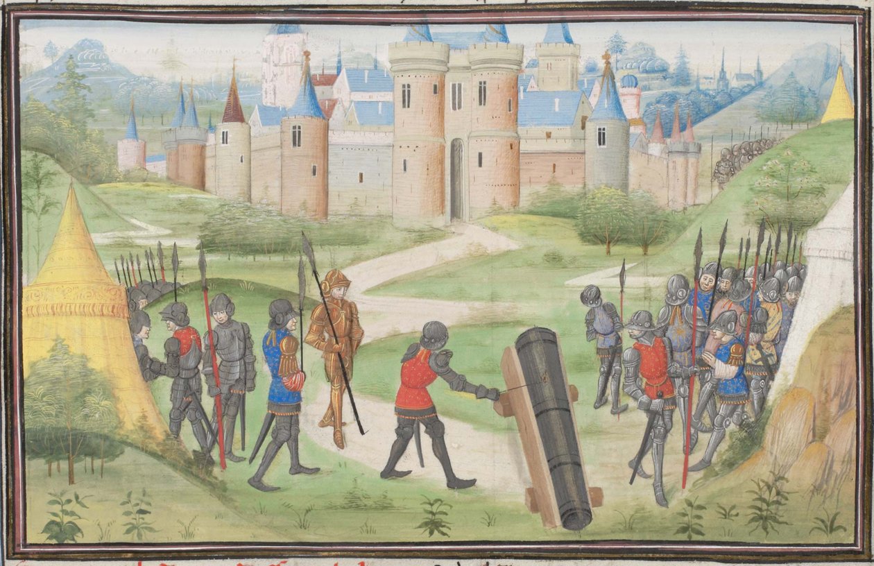 Acampamento dos cruzados perto de Jerusalém. Miniatura da História de William of Tyre, 1460s de Unbekannt