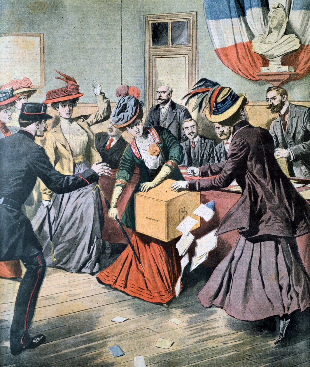 Campanha pelo sufrágio feminino na Bélgica, 1908 de Unbekannt