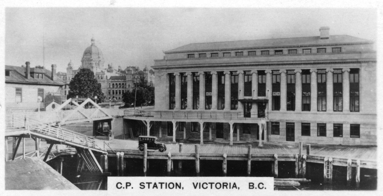 Canadian Pacific Station, Victoria, Colúmbia Britânica, Canadá, c1920s de Unbekannt