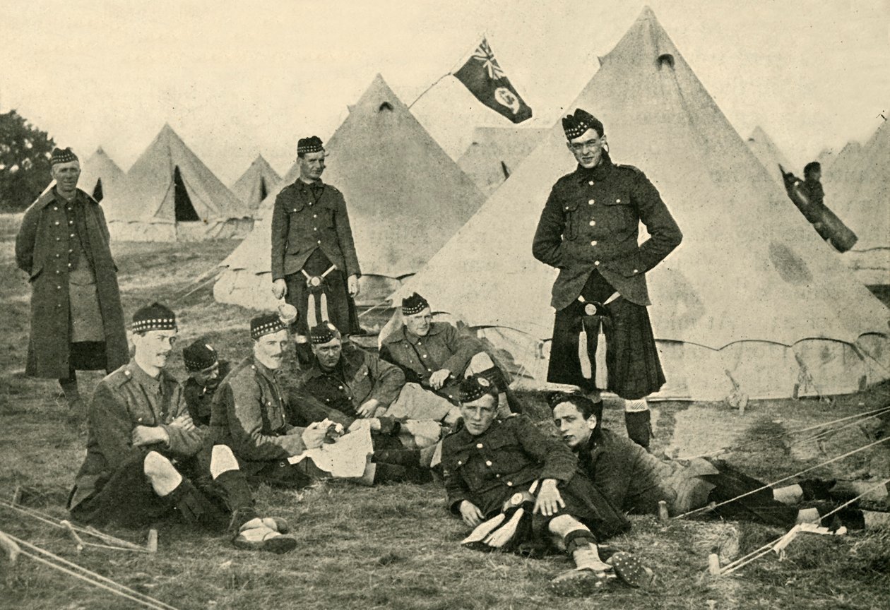 Soldados canadenses, Primeira Guerra Mundial, 1914, c1920. de Unbekannt